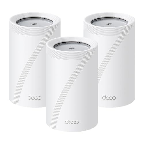 TP-Link Deco BE11000 Tri-Band WiFi 7 Mesh (Deco BE65 Pro) - 11 Gbps, 6 GHz/5 GHz/2.4 GHz Bands, 5 Gbps Ports, MLO, 320 MHz Channels, HomeShield,...