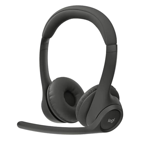 Casque Bluetooth sans fil Logitech Zone 301 avec microphone antibruit, compatible avec Windows, Mac, Chrome, Linux, iOS, iPadOS, Android –...