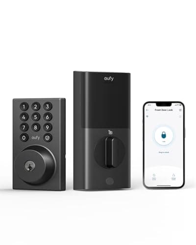 eufy Security Smart Lock C30, serrure de porte d'entrée sans clé, pêne dormant à clavier WiFi intégré pour porte d'entrée, aucun pont requis, installation facile, application...