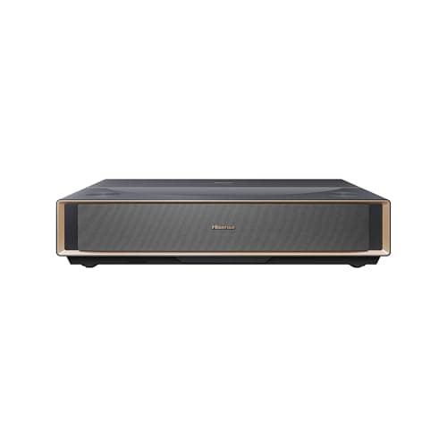Projecteur Hisense PT1-4K UHD Smart Google à focale ultra courte avec taille de projection de 80" à 150", laser triple couleur, 2500 lumens ANSI, 3000:1 natif...