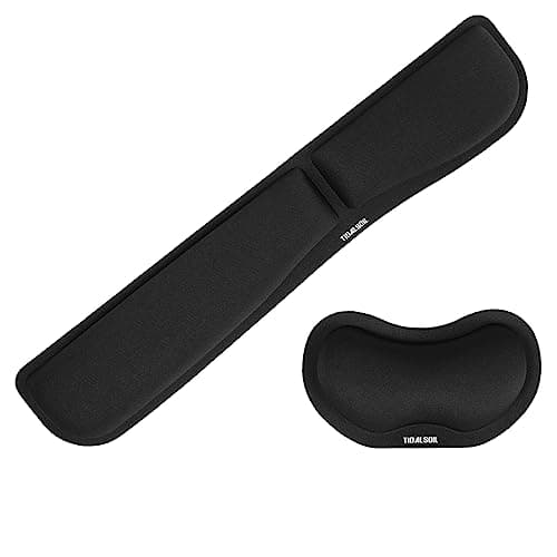 Memory Foam Set Keyboard Wrist Rest Pad, Mouse Wrist Cushion Support for Office, Computer, Laptop, Comfortable, Lightweight for Easy Typing Pain...