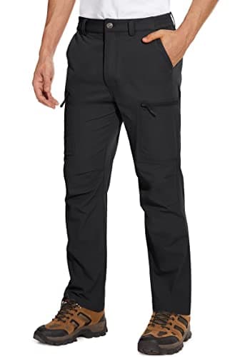MAGCOMSEN Pantalons de randonnée pour hommes Pantalons légers à séchage rapide Pantalons de pêche pour hommes Pantalons de travail imperméables pour hommes Poches cargo Pantalons de camping Hommes été...