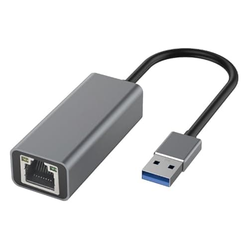 Adaptateur USB vers Ethernet, câble adaptateur réseau RJ45 Gigabit Ethernet LAN USB 3.0 pour ordinateur portable, commutateur, MacBook Air/Pro, Win 11/10/8.1/8, Mac OS, Linux