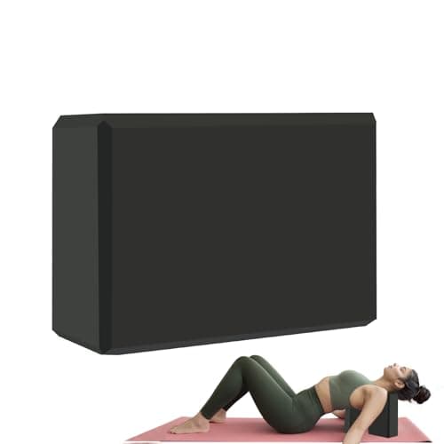 MBKHFLL Blocs de yoga - Mousse Eva de soutien sans latex - Surface douce antidérapante avec bords biseautés pour le yoga, le Pilates, la méditation - Accessoires de yoga...