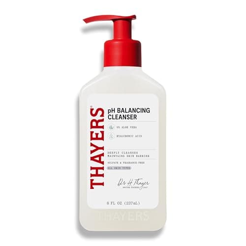 THAYERS pH Balancing Daily Cleanser, Face Wash with Aloe Vera, Gentle and Hydrating Skin Care for Dry, Oily, or Acne Prone Skin, 237ml