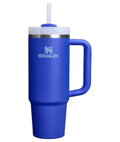 STANLEY Quencher H2.0 Gobelet avec poignée et paille 30 oz | Couvercle Flowstate à 3 positions | Porte-gobelet compatible pour les voyages | Isolation en acier inoxydable...
