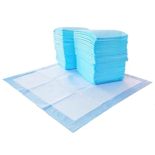 Amazon Basics Tapis absorbants pour pipi pour chiens et chiots avec conception anti-fuite à 5 couches et surface à séchage rapide pour l'apprentissage de la propreté, régulier, 22 x 22 pouces,...