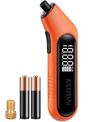 Manomètre numérique AstroAI pour pneus 3-300 PSI, ANSI Grade 2A (±0,5 %), haute précision, piles AAA remplaçables avec adaptateur de valve Presta, grand...