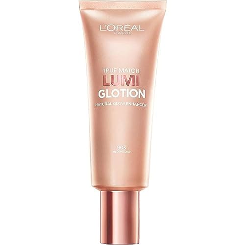L'Oréal Paris True Match Lumi Glotion, surligneur, rehausseur d'éclat naturel pour le visage et le corps, maquillage, hydrate et illumine instantanément la peau, transparent...