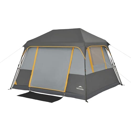 Naturehike Instant Camping Tent - Cape 4/6/8 Persons, Park Tent, Easy Set up, Waterproof UV Protection Instant Tent for Outdoor Adventures