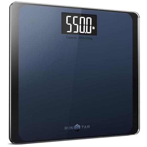 RunStar 550lb Bathroom Digital Scale for Body Weight with Ultra-Wide Platform and Large LCD Display, Accurate High Precision Scale with Extra-High...