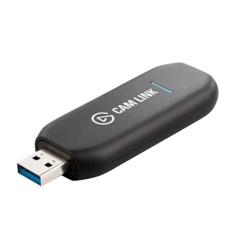Elgato Cam Link 4K – External Capture Card for DSLR & Camcorder, ActionCam as Webcam, Meet/Stream/Record in 1080p60 or 4K30/4K60, Easy Connect for...