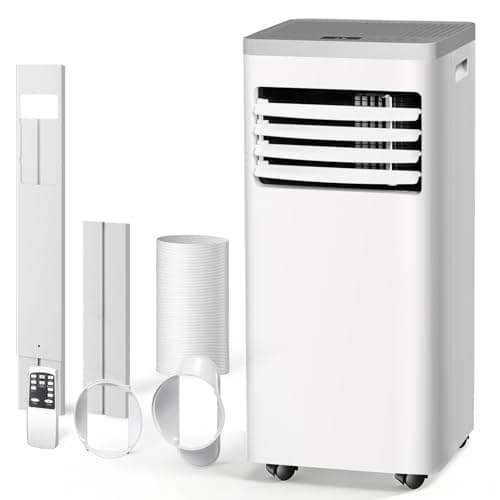 Climatiseur portable Havato 8 000 BTU, unité AC 3-en-1 avec ventilateur et déshumidificateur pour refroidir jusqu'à 350 pieds carrés, minuterie 24 heures, 2 vitesses, télécommande...