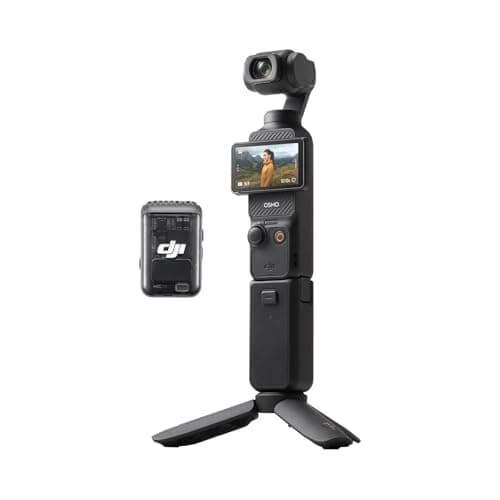 DJI Osmo Pocket 3 Creator Combo, Vlogging Cameras with 1'' CMOS, 4K/120fps Vlog Camera, 3-Axis Stabilization, Face/Object Tracking, Mic Included...