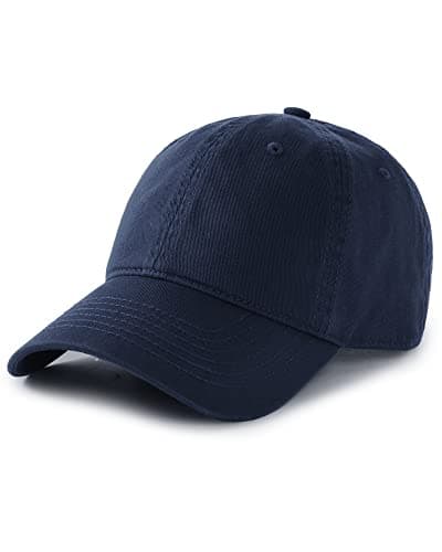 FURTALK Cotton Low Profile Baseball Cap Hat for Men Women Adjustable Dad Hat Four Seasons Classic Navy