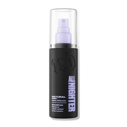 Urban Decay All Nighter Waterproof Makeup Setting Spray - Natural Finish, Up to 24HR Wear, Ultra-Fine Mist, Instantly Cools Skin, Smudge-Proof,...