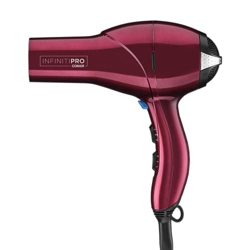 INFINITIPRO BY CONAIR Outil de coiffure/sèche-cheveux à moteur AC 1875 W pour salon de coiffure, sèche-cheveux bordeaux