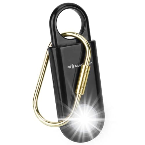 Alarme de sécurité personnelle 130 dB, lumière stroboscopique ultra lumineuse. Sirène porte-clés à son fort pour femmes, enfants, coureurs de nuit, randonnée. Dissuasion d'alarme d'ours....