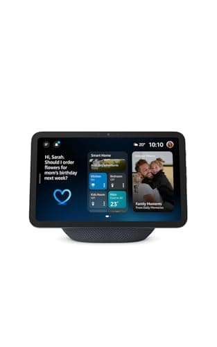 Amazon Echo Show 8 (modèle le plus récent), écran Vibrant HD 8,7" avec audio spatial, Graphite, avec Alexa+ Early Access