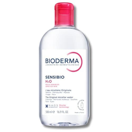 Bioderma - Sensibio - H2O Micellar Water - Makeup Remover Cleanser - Face Cleanser for Sensitive Skin, 16.9 fl oz
