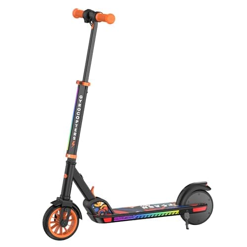 Gyrocopters Electric Scooters for Kids & Teens (6+) | 2026 Flash Kidz Orange Bolt, 150W Speed 19km/h Upto 8 kms, Attractive LED Lights, 6.5"...