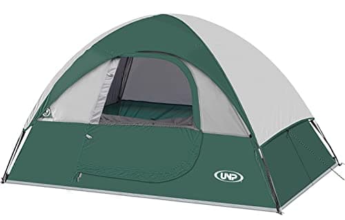Tente de camping pour 2 personnes, imperméable, coupe-vent, avec toit anti-pluie, facile à installer, tente dôme portable pour le camping (vert)