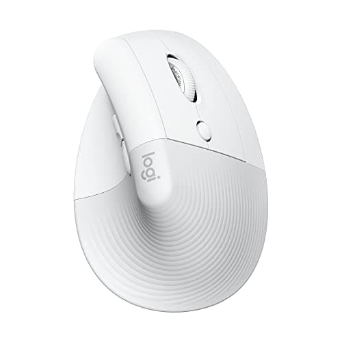 Logitech Lift Vertical Ergonomic Mouse, Wireless, Bluetooth or Logi Bolt USB Receiver, Quiet clicks, 6 Buttons, Compatible with...
