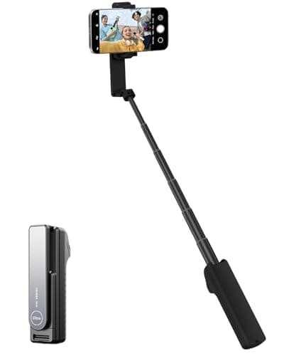 Selfie Stick avec télécommande sans fil – Selfie Stick portable pour iPhone et Android, support de téléphone de voyage pliable léger pour téléphone portable, pour...
