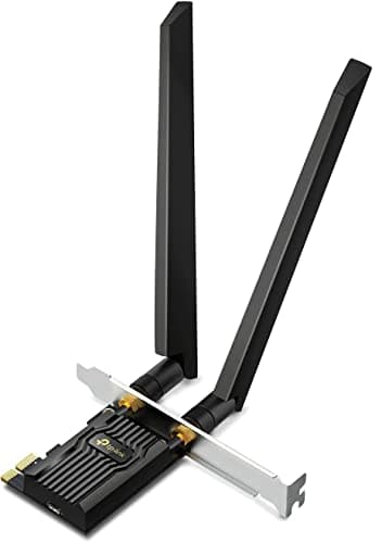 TP-Link Wi-Fi 6E AXE5400 PCIe WiFi Card for Desktop PC(Archer TXE72E) - Bluetooth 5.3, WPA3, 802.11axe Tri Band Wireless Adapter with MU-MIMO,...