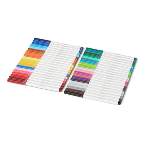Amazon Basics Super Tip 40 Colors Washable Markers, Pack of 40, Multicolored