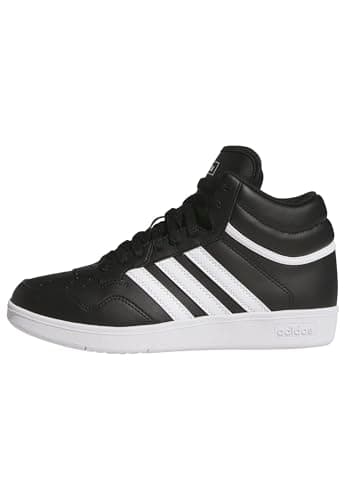 Adidas Womens Hoops 4.0 Mid Top Basketball,Black/White/Black,7.5