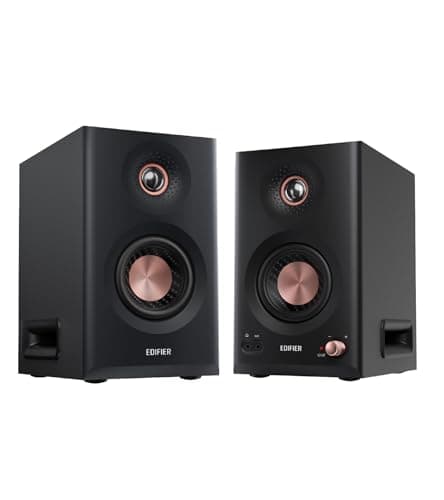 Enceintes d'étagère de moniteur de studio Edifier MR5 2.0, 110 W (RMS), audio haute résolution, Bluetooth 6.0, conception active à 3 voies, pièce...
