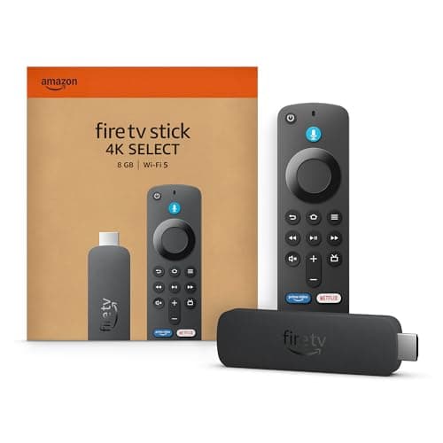 Amazon Fire TV Stick 4K Select (modèle le plus récent), commencez à diffuser en 4K plus de 1,2 million de films et d'émissions, et gratuitement...