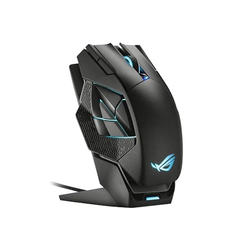 Souris de jeu sans fil ASUS ROG Spatha X (support de charge magnétique, 12 boutons programmables, 19 000 DPI, prises de commutation à chaud enfichables, ROG Micro...