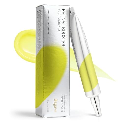 Bagavs Retinol Serum for Face with 0.1% Retinal Niacinamide Panthenol and Peptides for Refined Looking Pores and Smoother Skin Appearance