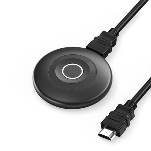 Adaptateur d'affichage sans fil mis à niveau 2026, adaptateur 4K HDMI Airplay Dongle Miracast, 2,4G + 5G mise en miroir d'écran sans délai sous forme iOS Android Windows...