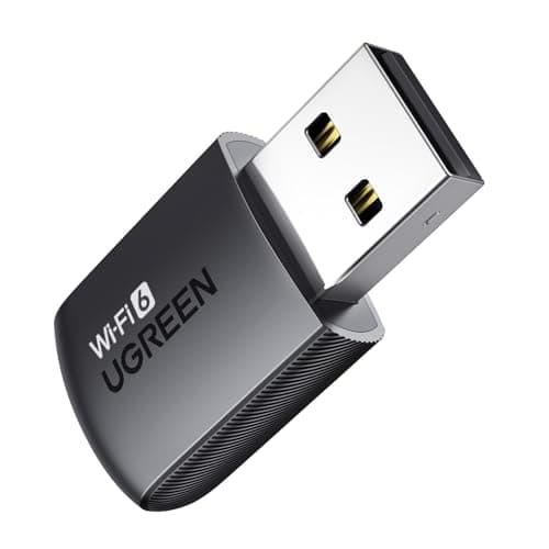 UGREEN AX900 WiFi 6 USB WiFi Adapter for PC Desktop, WiFi Dongle 5GHz 600Mbps, 2.4GHz 287Mbps Dual Band Wireless Network Adapter for Windows 11/10
