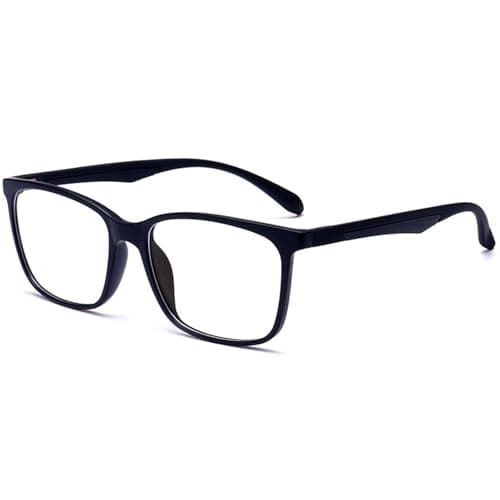 Prix ​​le plus bas en 30 jours | ANRRI Lunettes bloquant la lumière bleue pour utilisation sur ordinateur, lentille anti-fatigue oculaire monture légère E...
