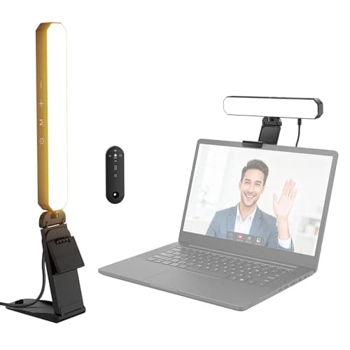 NEEWER Basics Monitor Light Bar, 6W Bi Color Dimmable LED Lamp with Stand/Remote/Touch Control for Home Office Desk Video Conference Lighting...