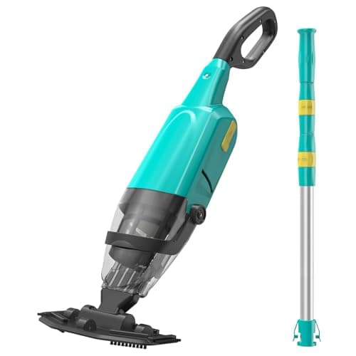Aspirateur de piscine à main Efurden, nettoyeur de piscine rechargeable avec autonomie jusqu'à 60 minutes, idéal pour les piscines hors sol, les spas et les bains à remous pour le sable...