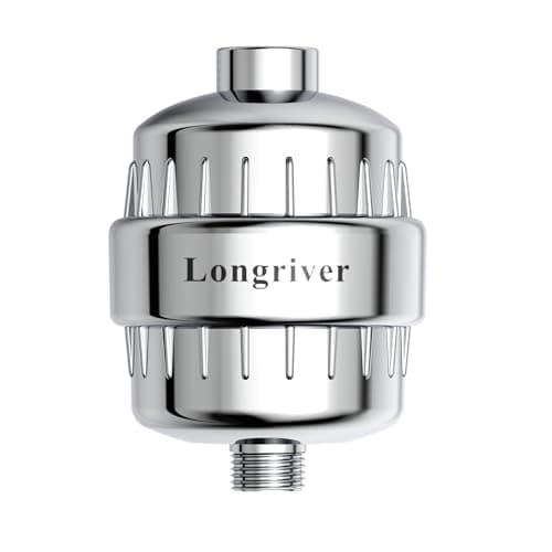 Filtre de douche Longriver R7 Filtre à eau de douche à haute puissance pour eau dure 99,99 % élimine le chlore, les métaux lourds et les substances nocives, l'eau de douche...