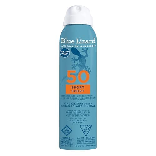Blue Lizard Sport Mineral Sunscreen Spray, SPF 50, 142g