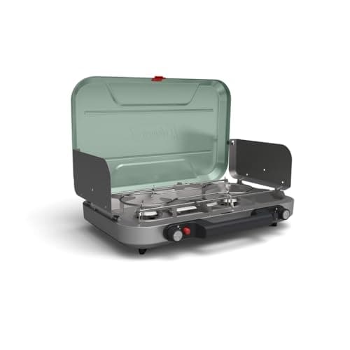 Réchaud de camping Coleman Cascade 328/Classic, réchaud de camping à 3/2 brûleurs, réchaud au propane portable avec brûleurs réglables et...