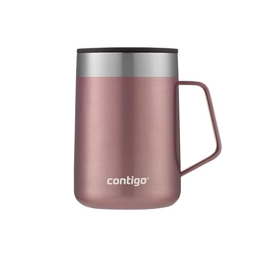 Contigo Streeterville Stainless Steel Travel Mug with Splash-Proof Lid, Vacuum-Insulated Tumbler for Coffee and Tea with Handle and Grip Base to...