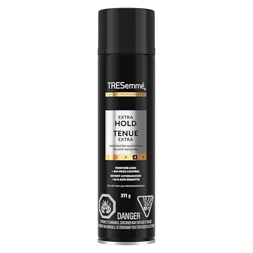 TRESemmé Unscented Extra Hold Hairspray with Pro Lock Tech™ for protection from humidity, frizz, and flyaways hair styling aerosol 311 g