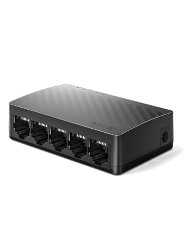 Commutateur Ethernet non géré Gigabit Tenda 5 ports, répartiteur Ethernet, hub réseau, 5 ports 10/100/1000 Mbps, Plug & Play, support de bureau et mural...