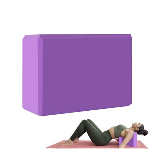 Blocs de yoga MBKHFLL - Mousse Eva de soutien sans latex - Surface antidérapante douce avec bords biseautés pour le yoga, le Pilates, moi...