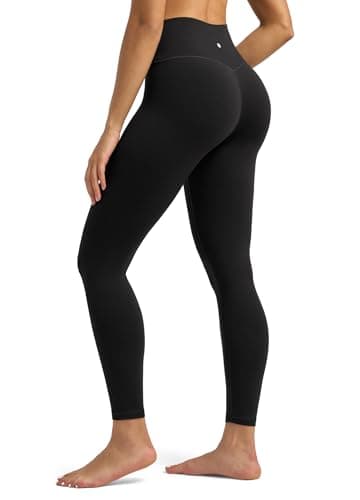 Willit Butterflux Pantalon de yoga pour femme Taille haute Legging d'entraînement pour femme Contrôle du ventre Athlétique Course à pied Gym Legging 63,5 cm Noir S