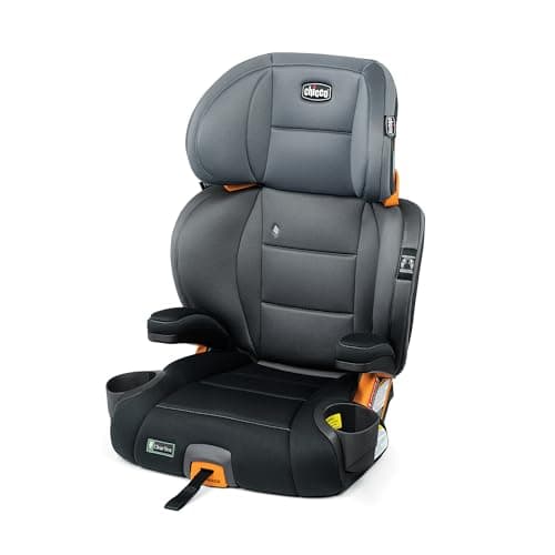 Siège d'auto rehausseur 2 en 1 Chicco KidFit ClearTex Plus, siège rehausseur sans dossier et à dossier haut, pour enfants âgés de 4 ans et plus et...