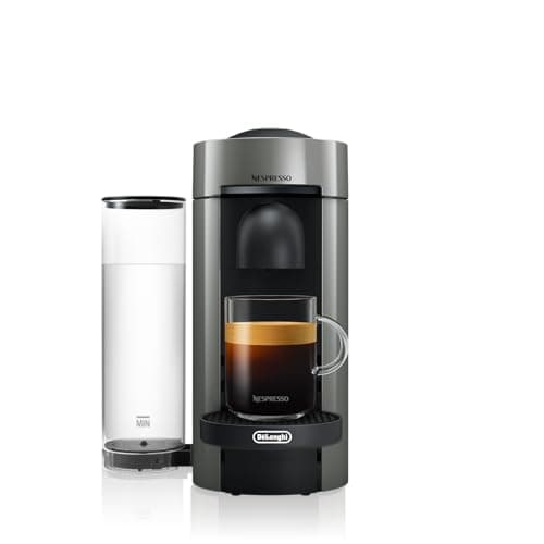 Nespresso Vertuo Plus Single Serve Coffee and Espresso Machine by De'Longhi, Grey